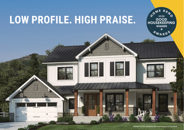 Press Release – Fortify Building Solutions™ Slimline® Metal Roofing Panel Selected As a Good Housekeeping 2026 Home Reno Award Winner